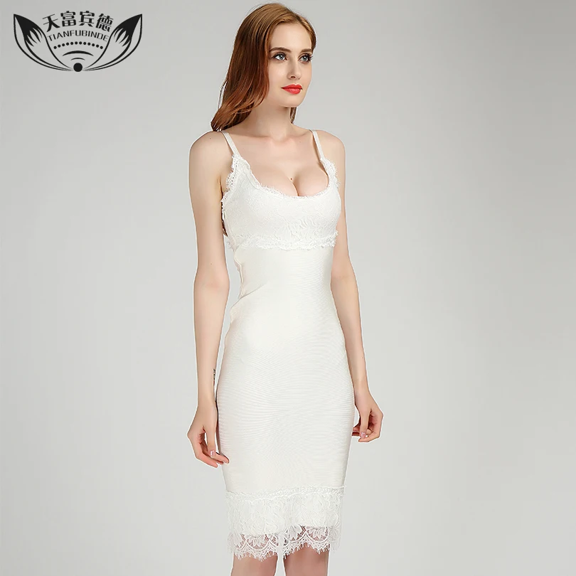 Женское кружевное платье до колен с U-образным вырезом на молнии | Женская одежда