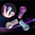 2 шт., вибратор на палец для женщин, водонепроницаемый массажер-вибратор