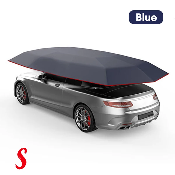 Blue-S 4,5*2,3 м наружный автомобильный тент для автомобиля, автомобильный зонтик, Солнцезащитная крышка, ткань Оксфорд, полиэфирные Чехлы, без кронштейна, автомобильные запчасти - Цвет: Blue-S