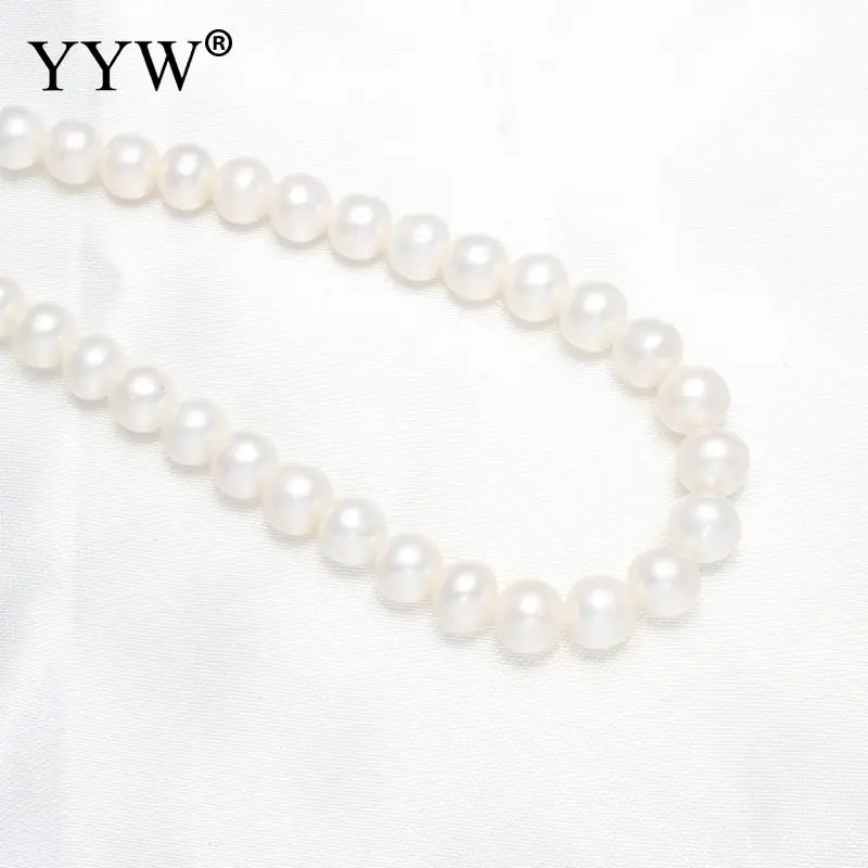 Cultured Potato Freshwater Pearl Beads Natural White 7-8mm Approx 0.8mm Sold Per 15 Inch Strand | Украшения и аксессуары
