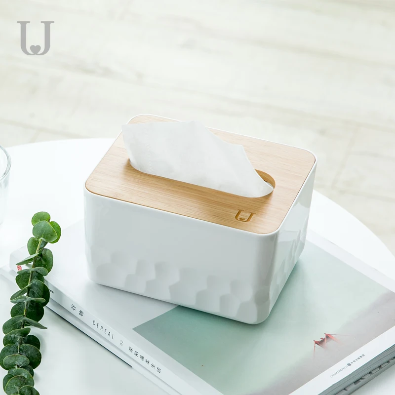 Бамбуковая коробка для салфеток футляр креативный многоцелевой домашний