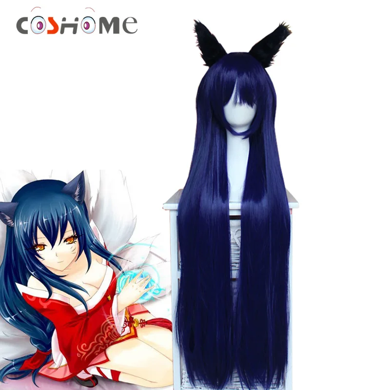 Парики для косплея Coshome LOL Ари парики Peluca из девятихвостной лисы женщин Длинные