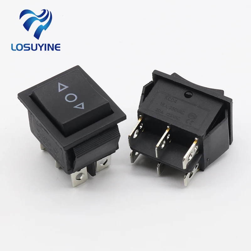 5 шт. клавишный переключатель мгновенного действия (вкл.)-ВЫКЛ.-(вкл.) 6 контактов |