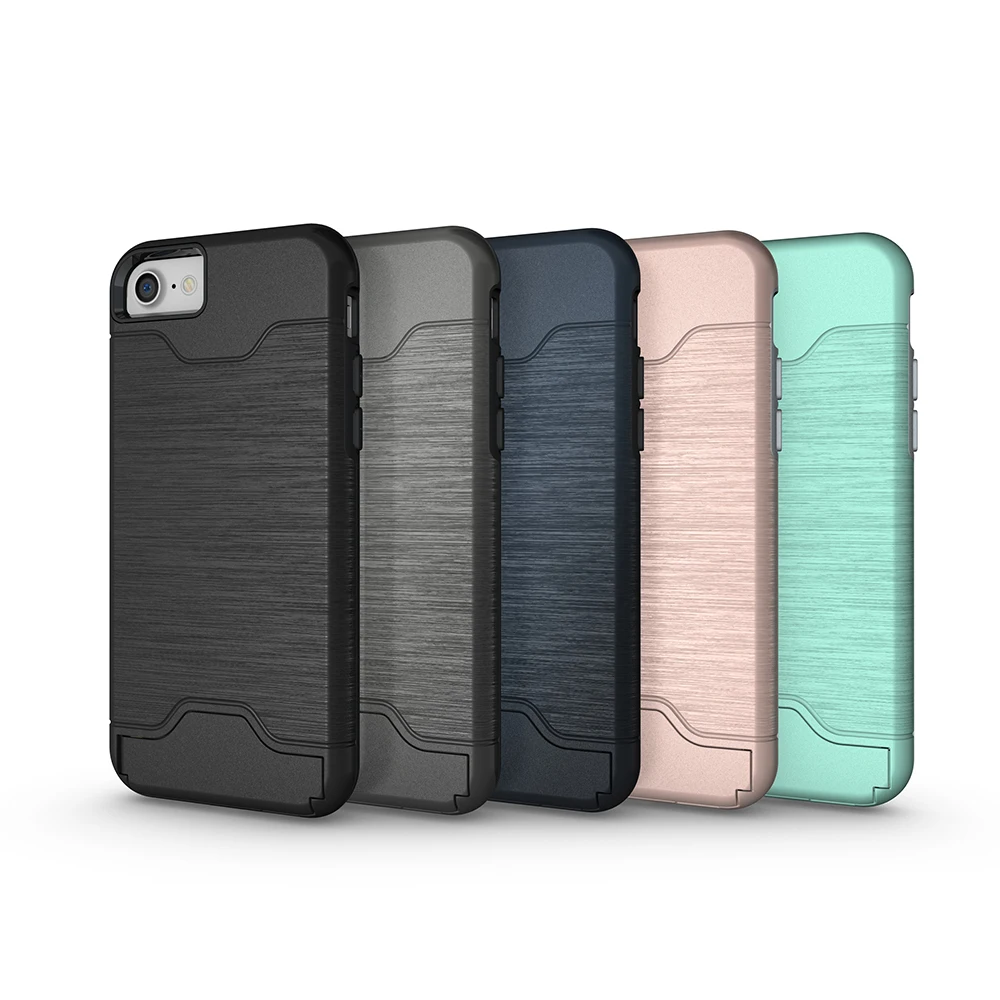 Fundas крышка с держатель для карт iphone 7 случае телефон Корпус Coque силиконовые Чехол