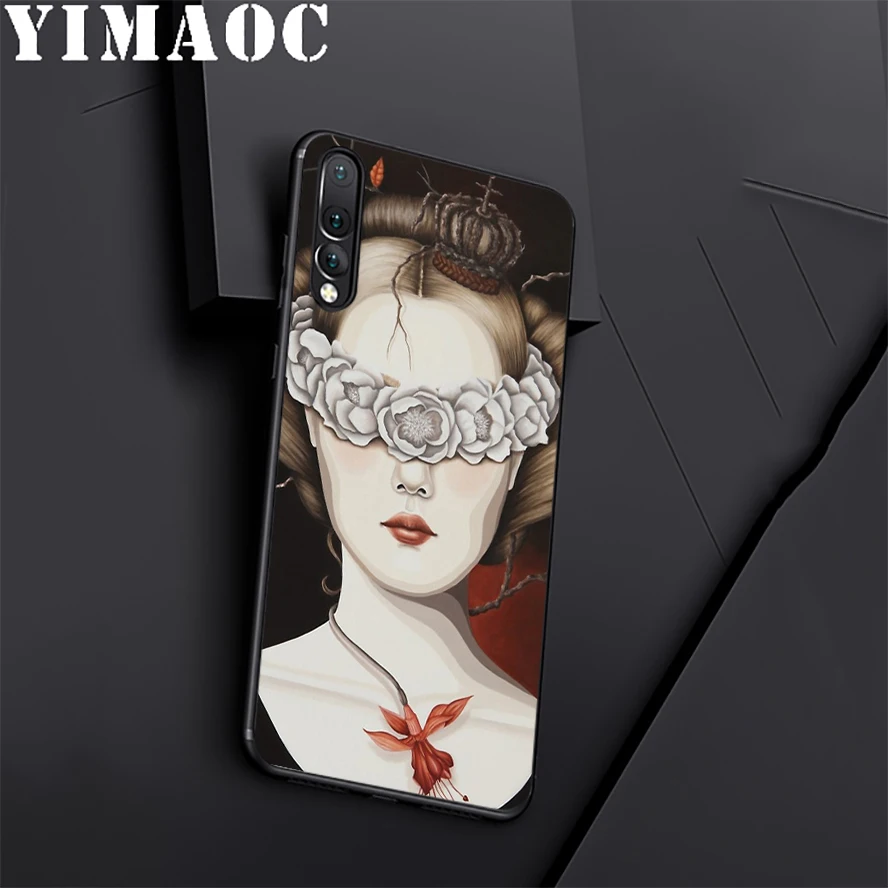 YIMAOC девушка Vogue Роза макияж силиконовый чехол для huawei Honor mate 10 P20 P10 P9 P8 P Smart Y6 6A 7A 7X 7C
