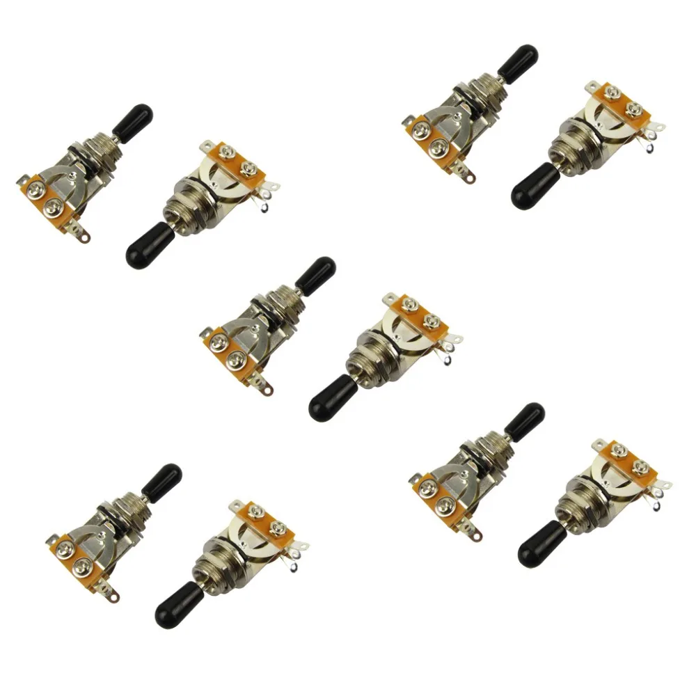 10 шт. переключатель для гитары с черной крышкой|pickup selector switch|pickup switchguitar pickup switch |