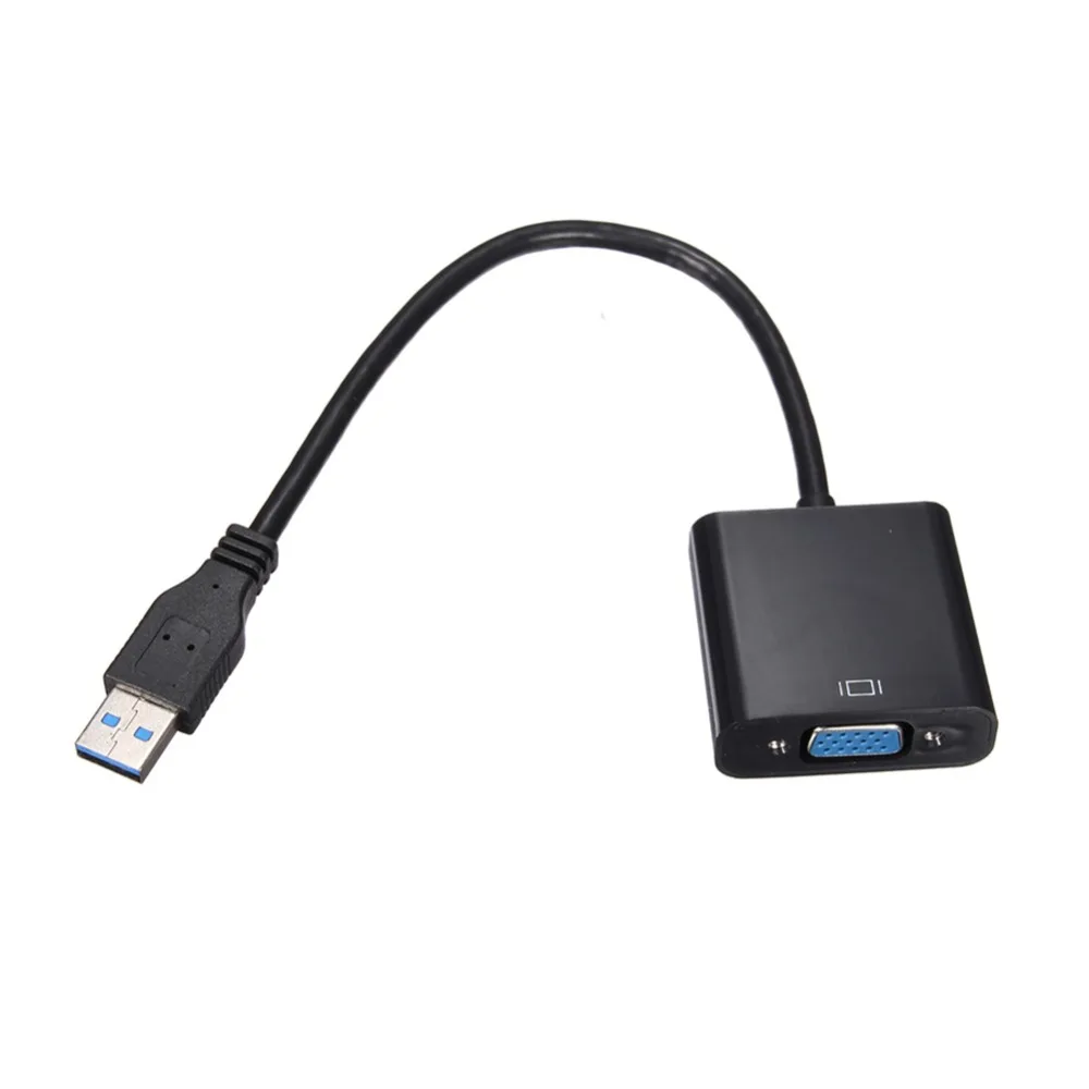USB 3 0 2 к VGA 1080P мульти дисплей адаптер конвертер для компьютерного проектора #263558|to
