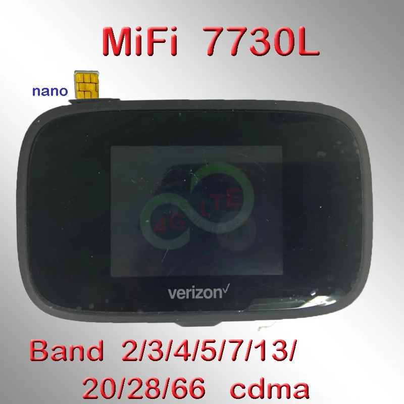 Старый и использованный Мобильный маршрутизатор Novatel MiFi 7730L Verizon Jetpack MiFi7730L LTE CAT9 450