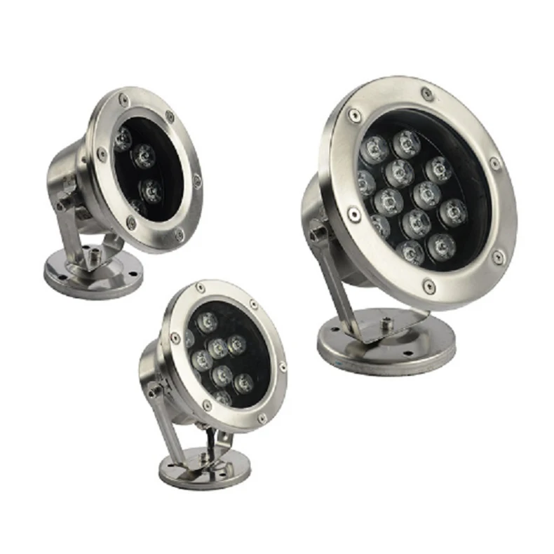 

best price 6W/12W/18W/24W/30W/36W Red Green Blue IP68 LED Underwater Aquarium Pool Fish Tank RGB Spot light lamp AC DC 12V 24V