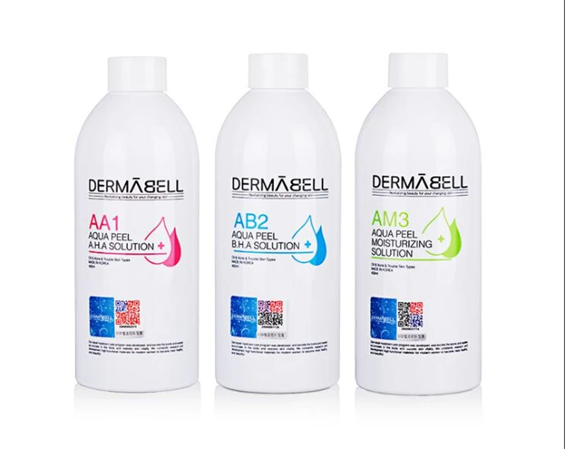 

DERMABELL Aqua peeling solution 400ml per bottle aqua facial serum hydra facial serum for normal skin CE