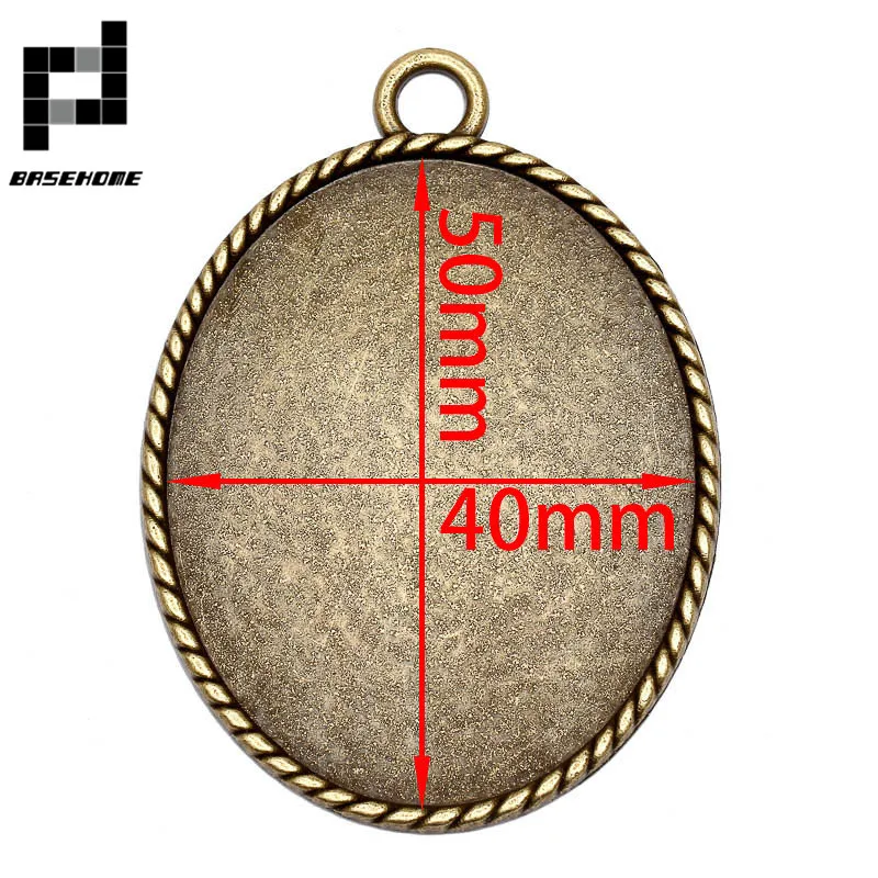 BASEHOME 5 шт. Большие размеры Φ настройки кабошон камея рамка подходит для кабошона