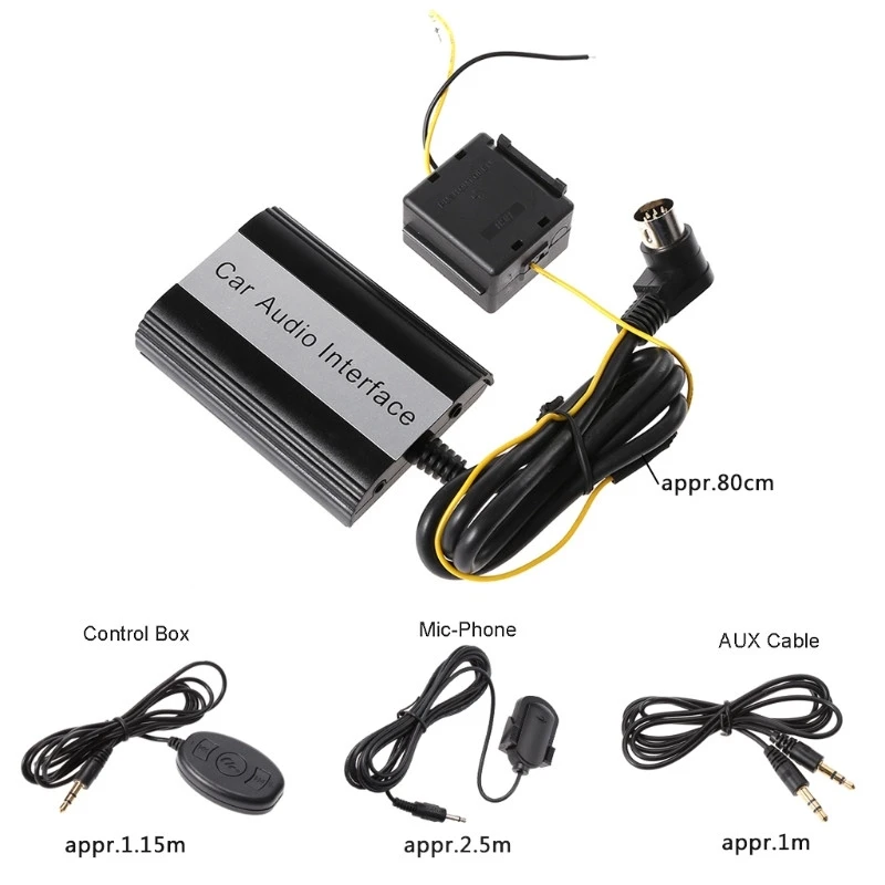Handsfree Car Bluetooth наборы MP3 музыка AUX адаптер автомобильный аудио интерфейс CD звук для