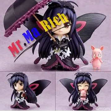 10 см Q версия Accel World Kuroyuki Hime подвижная фигурка игрушки коллекция Рождественская
