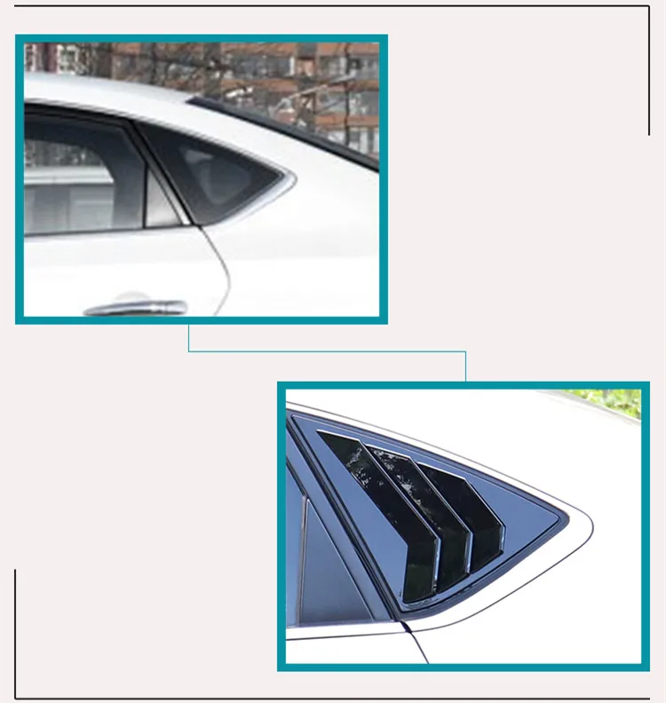 Лувер для заднего окна модификация имитация украшение Внешнее автомобильные