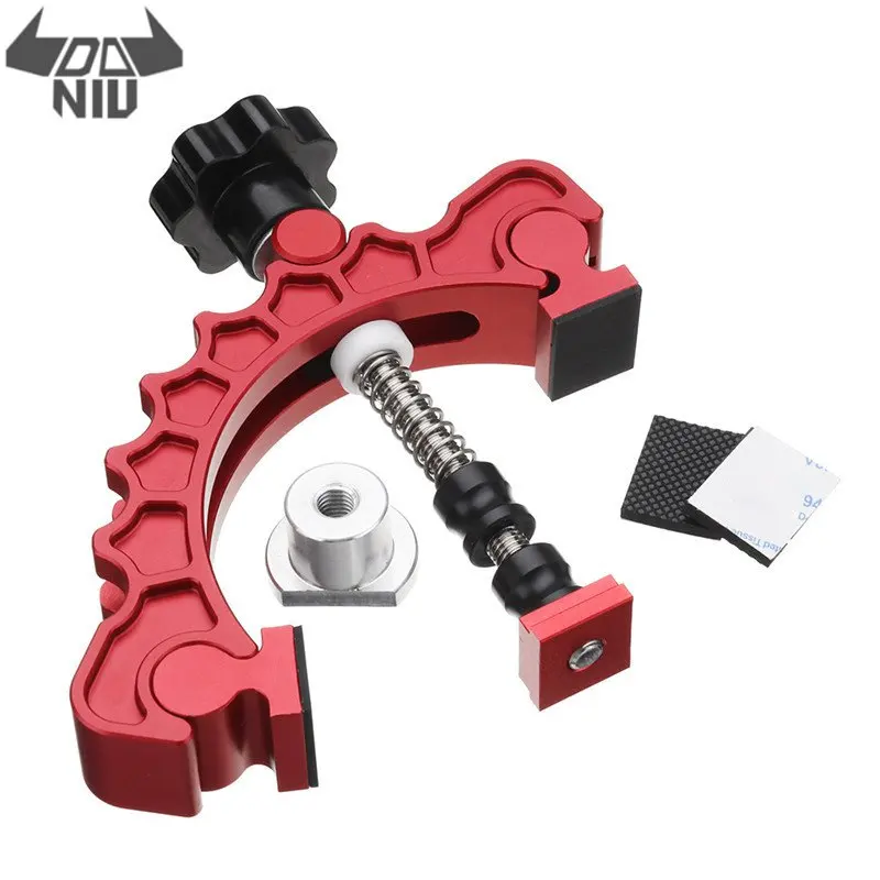 

Red Aluminum Alloy Knuckle Clamp Adjustable Press Plate T-Track Clamp Quick Acting Hold Down Clamp Precisely Woodworking Tool