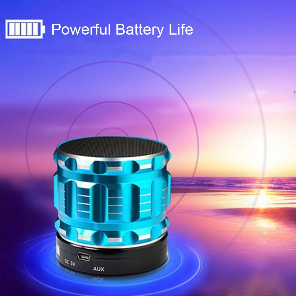 Металлический беспроводной мини Bluetooth динамик для мобильных телефонов планшетов вставная карта MP3 U диск Громкая Колонка Быстрая