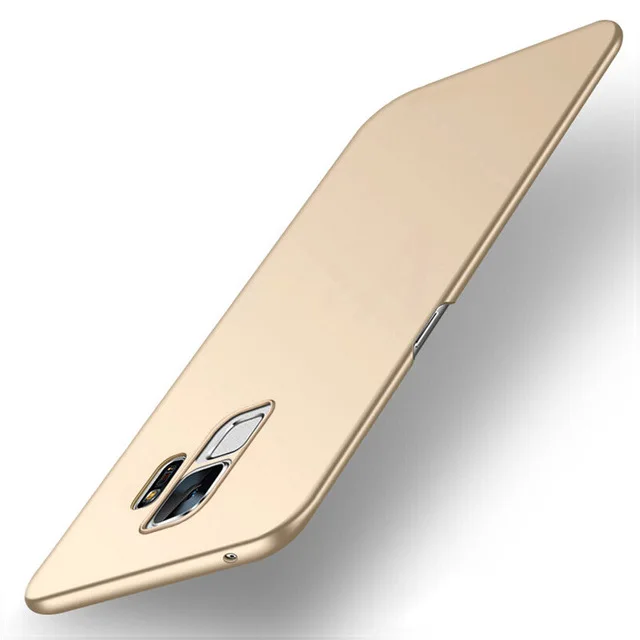 gold Цвет Тонкий Матовый Жесткий ПК чехол для телефона для samsung Galaxy S10 G973 S10Plus плюс G975 Lite S10e G970 задняя крышка чехол Fundas - Цвет: gold