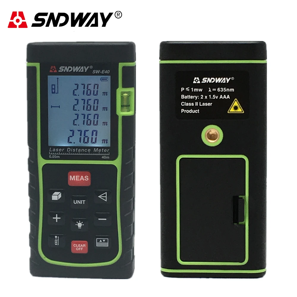 SNDWAY SW E40 RZ40 131ft лазерный дальномер 40 м Цифровой Лазерный Дальномер лента прибор