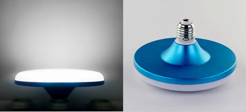 Светодиодный светильник UFO E27 15 Вт/30 Вт/50 Вт/80 Вт 7530 SMD высокой яркости пластиковый светодиодный светильник-лампа глобус светильник Летающий светильник-тарелка точечный светильник