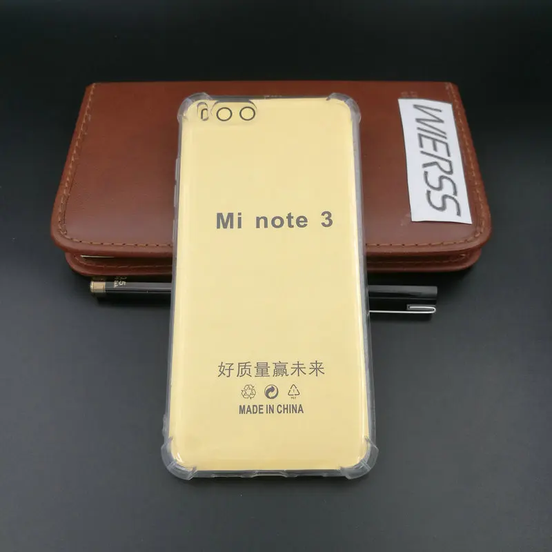 Для Xiaomi Mi Note 3 противоударный чехол для телефона Note3 6GB 64GB 128GB 5 &quotПрозрачный задний