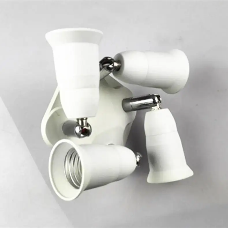 

Lighting Accessories LED Bulb Accessories 1 To 4 Adjustable Base Light Lamp Bulb Adapter Holder Socket Splitter