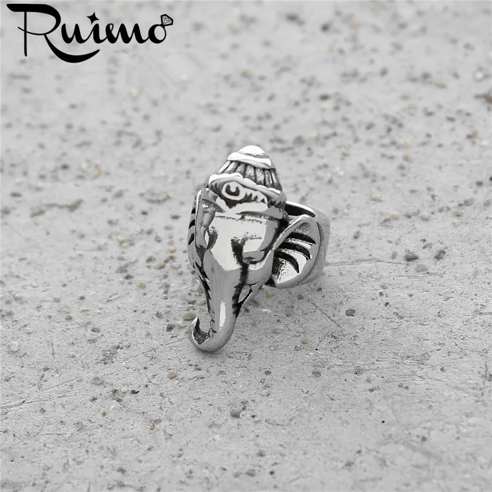 Кожаный браслет с большим отверстием RUIMO из нержавеющей стали 316 бусинами и