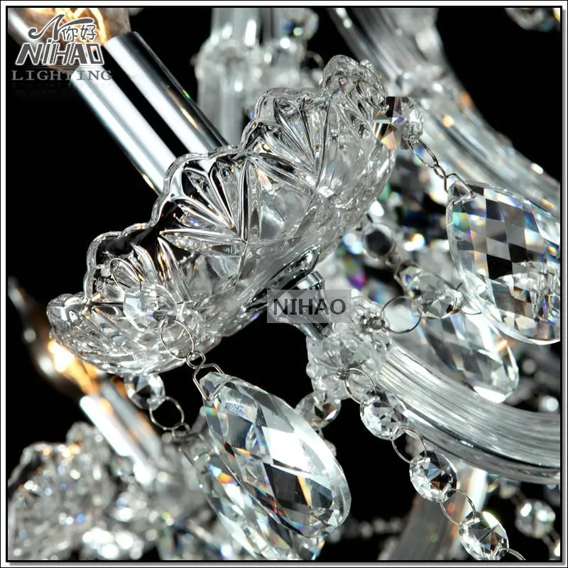 Hot selling Maria Theresa Clear White Crystal Chandelier Lamp Luster Cristal Pendelleuchte Light Fixture top quality 8 Lights | Лампы и