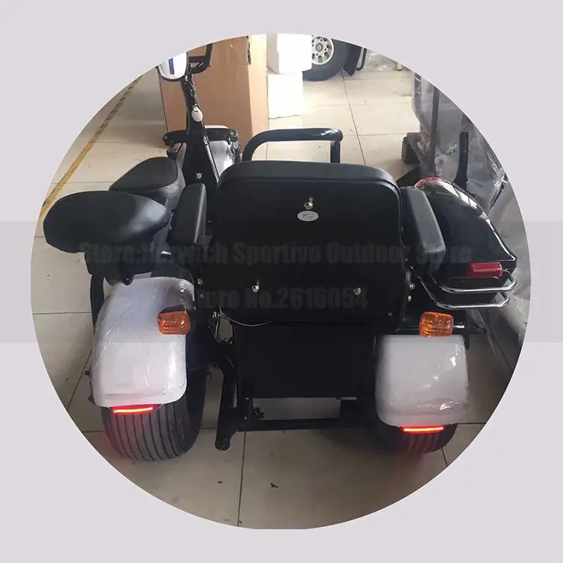 Электрический скутер Citycoco Trike, трехколесный велосипед для взрослых, городской, новинка, 60 в, 1000 Вт, литиевая батарея для взрослых, электровелосипед