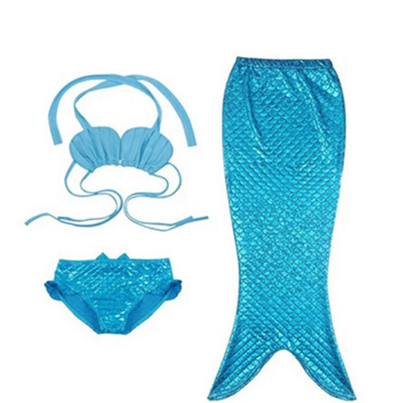 Новинка 2018 костюм Русалочки с хвостом детское платье принцессы Ариэль для