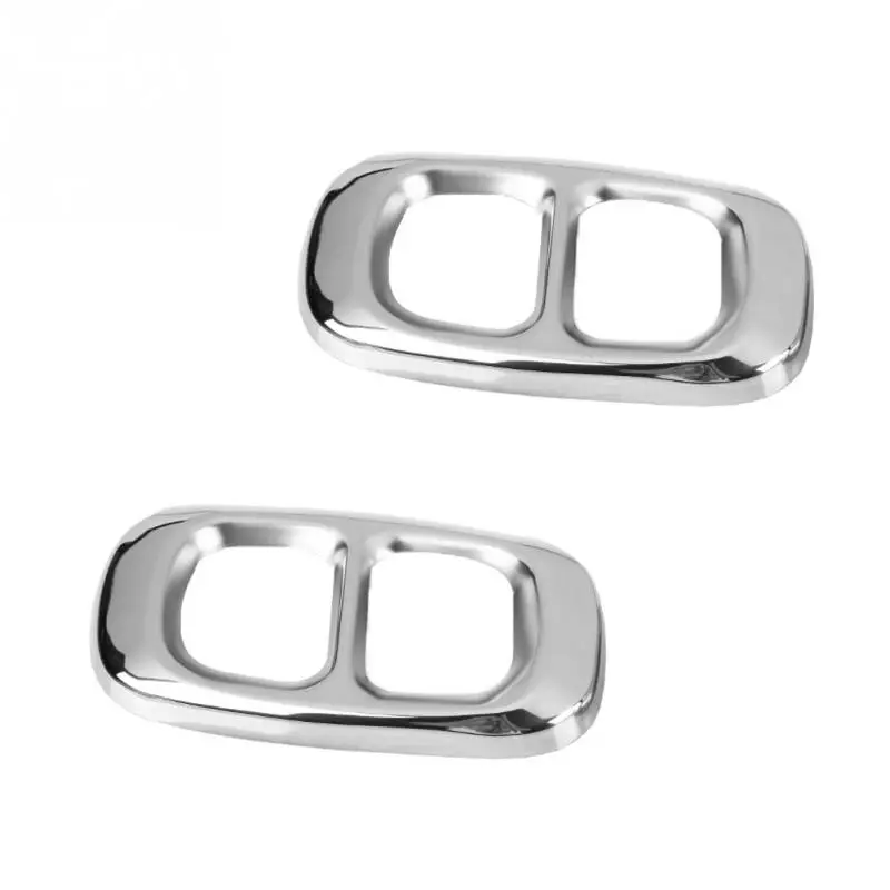 2 шт. выхлопная труба из нержавеющей стали для Mercedes Benz GLA Class X156 2014 2018|Наклейки на