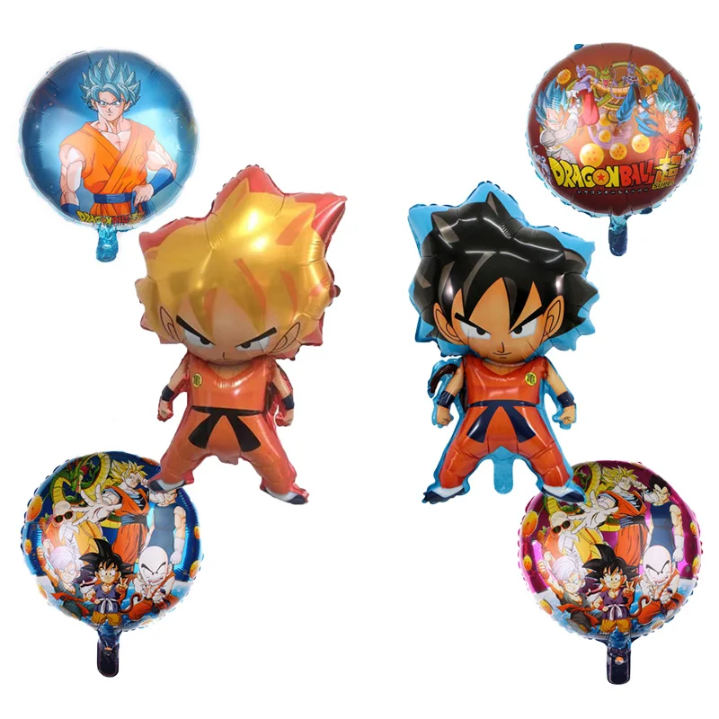 1 шт мультфильм ГОКу Фольга шары 7 Dragon Ball Гоку надувные днем День рождения
