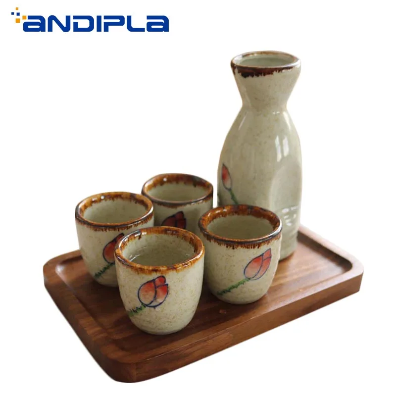 6 шт. в японском стиле ретро керамический винный набор креативные хип-фляги Саке