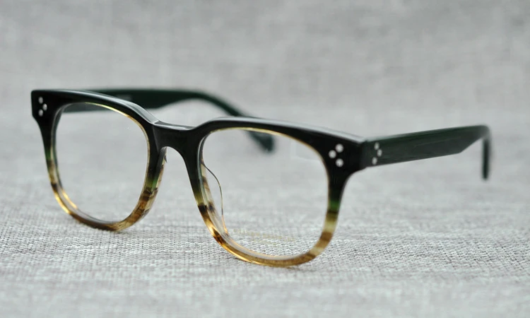 dark green brown Новинка, модные высококачественные компьютерные очки, оправа, квадратные оптические очки для близорукости, очки для чтения - Цвет оправы: dark green brown