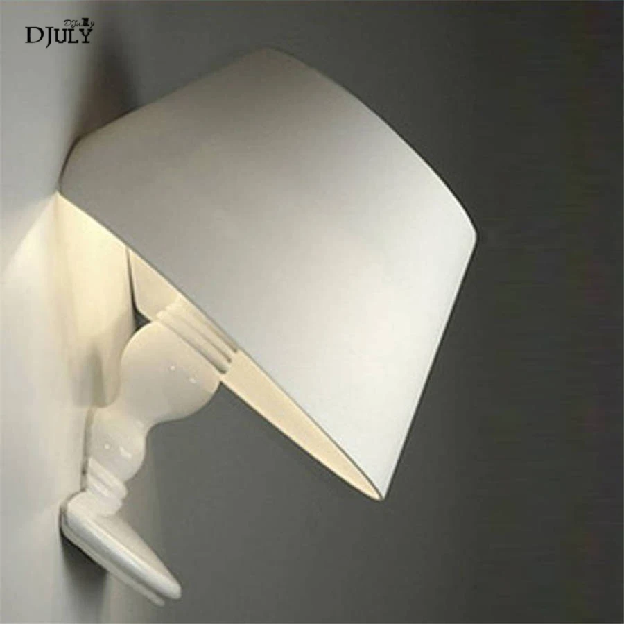 Креативный дизайн в стиле АР деко смоляная настенная лампа для учебы коридора