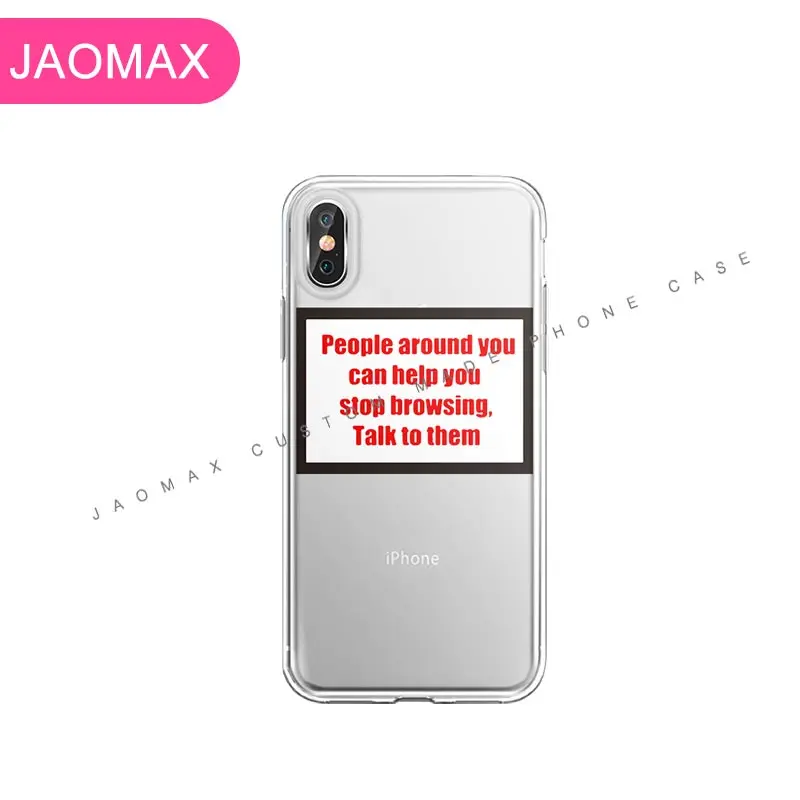 Мягкий силиконовый чехол для телефона Jaomax в социальных сетях iPhone 11 7 8 Plus 6S Xs Max Xr 5s