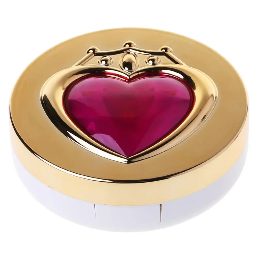 Rose Gold Red Контактные линзы коробка сердце с зеркалом дорожный портативный кейс контейнер для хранения роскошный - Цвет: Rose Gold Red
