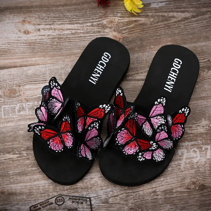 Женская обувь Модные сандалии бабочки в европейском и американском стиле