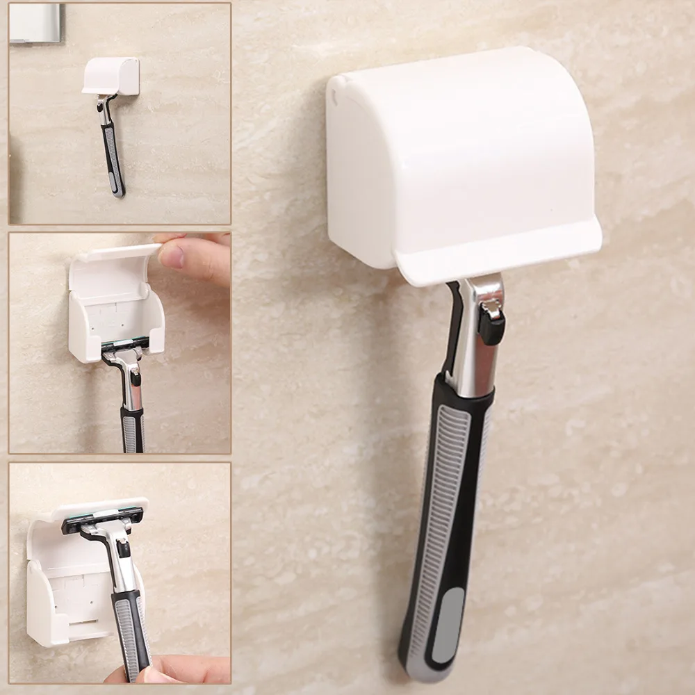 1 шт. настенный пластиковый держатель для бритвы пылезащитный | Красота и