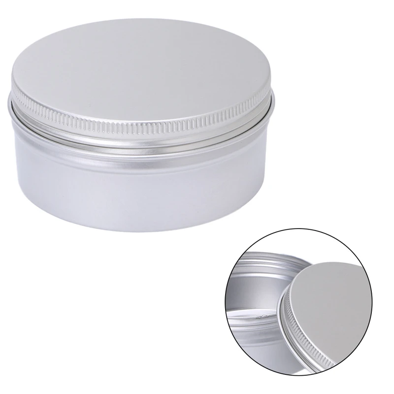 Новый пустой алюминиевый косметический бальзам оловянный контейнер круглая
