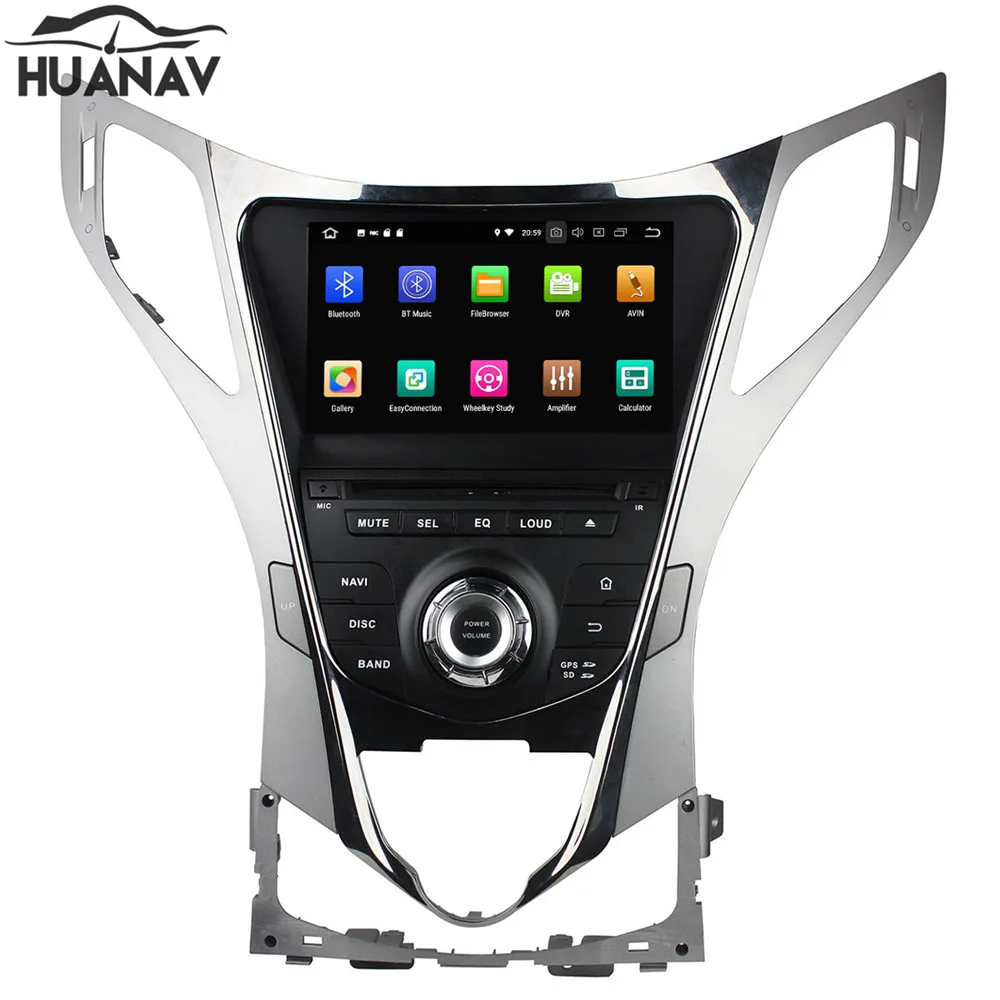 HUANVA Android 8 0 без DVD плеера GPS навигация для Hyundai AZERA Grandeur i55 2011 + головное устройство