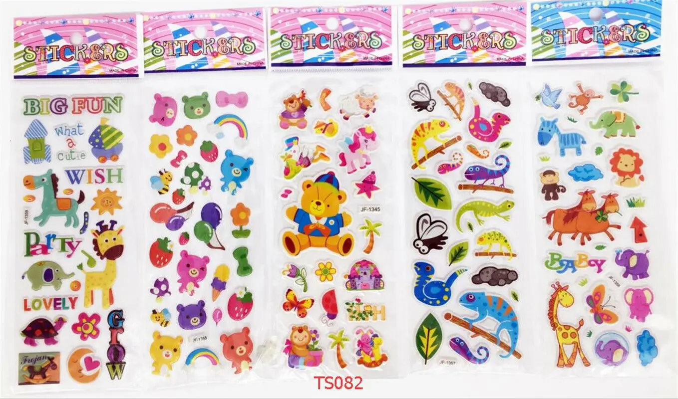 Стикеры оптом 3d Мультяшные маленькие ПВХ Лот анимация подарок для детей|Наклейки