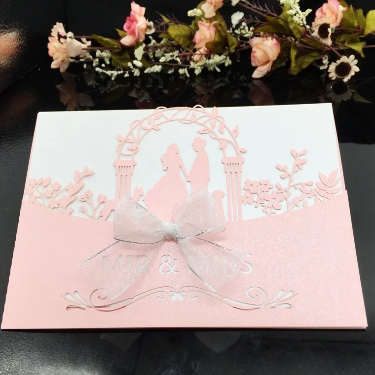200 шт. пригласительные открытки для жениха и невесты с лазерной резкой | Дом сад