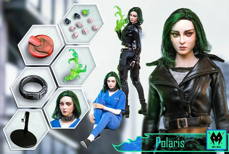 Полный набор 1/6 подаренный Лорна Дэйн Polaris Магнитный Магнето дочка Женская фигурка коллекция игрушки фигурка