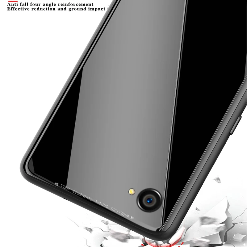 Для OPPO F5 A73 A79 A1 A71 A57 A39 чехол однотонное деловое стекло + ТПУ Ультратонкий для