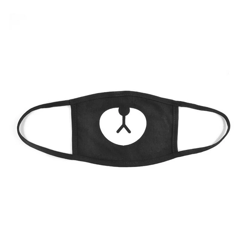 Унисекс черный медведь велосипедный инструмент для защиты от пыли хлопковая