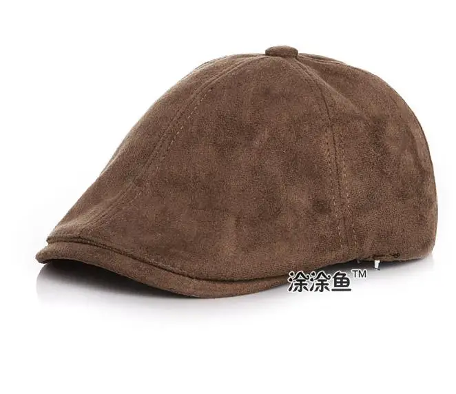 brown Новинка года; детский хлопковый берет; Детская кепка; Boinas Masculinas; плоская кепка; шляпы для мальчиков и девочек - Цвет: brown
