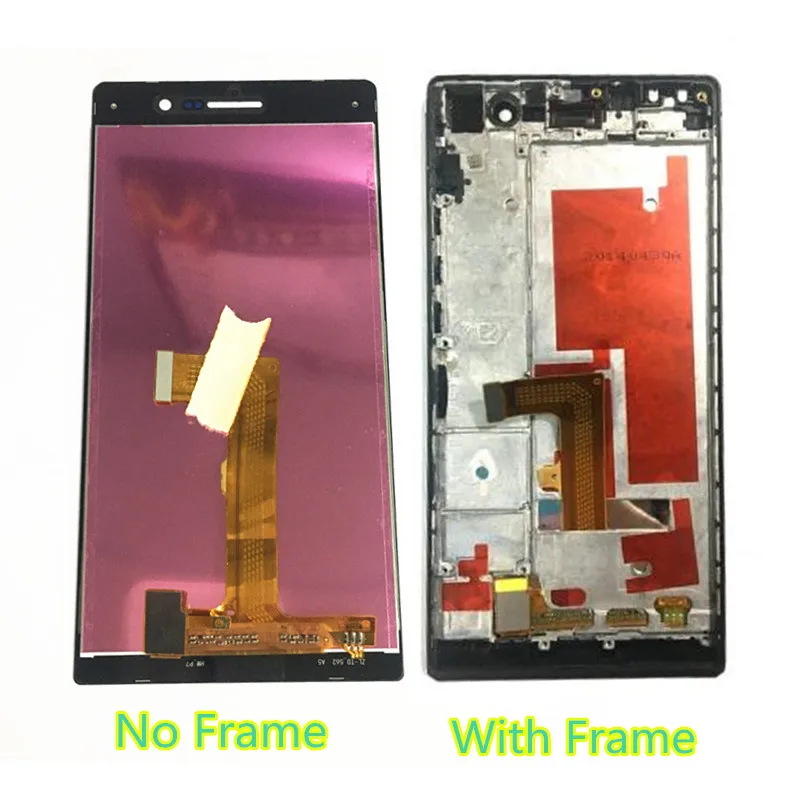 Черный белый ЖК сенсорный экран для Huawei P7 дисплей дигитайзер в сборе Ascend L00