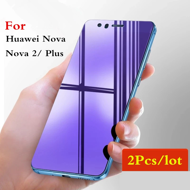 2 шт. закаленное стекло для Huawei Nova plus полное Защита экрана антибликовое защитная