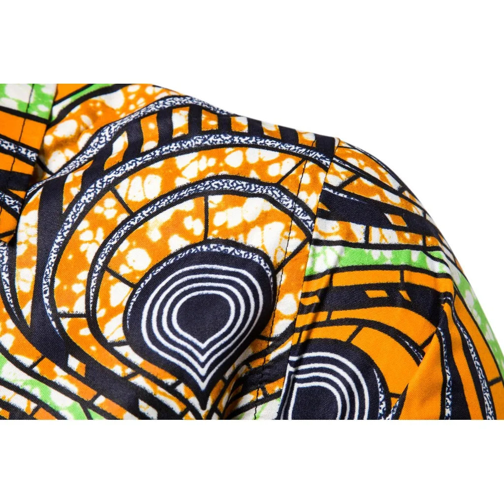 Мужская Повседневная рубашка винтажная тонкая цвета хаки с длинным рукавом и 3D