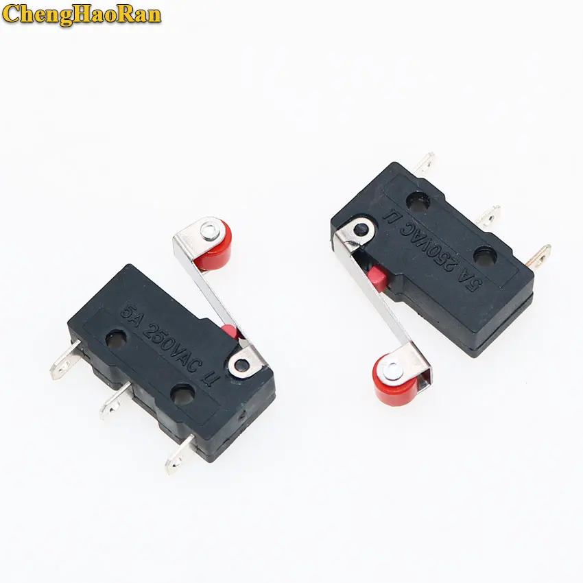 ChengHaoRan 1 шт. мини микро переключатель 3Pin с выключатель концевой роликом 5A 250V AC